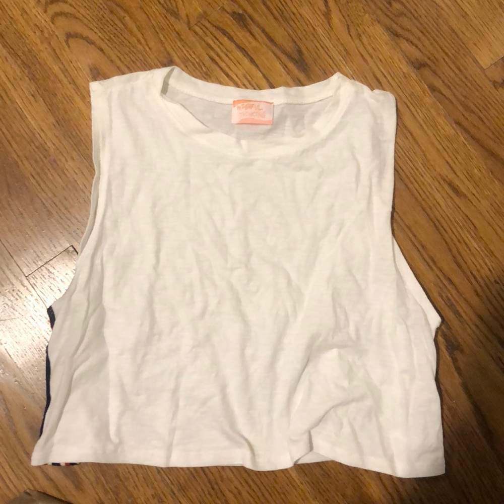Wishful Thinking Tank Top with Stripe Detail